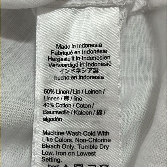 NWT J. Crew Relaxed-fit beach shirt in linen-cotton blend size small - Picture 9 of 10